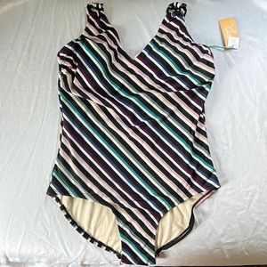 Kona Sol Striped Swimsuit